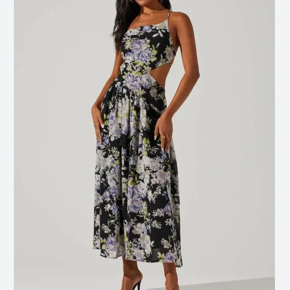 knee length dresses for ladies Julietta Floral Corset Midi Dress